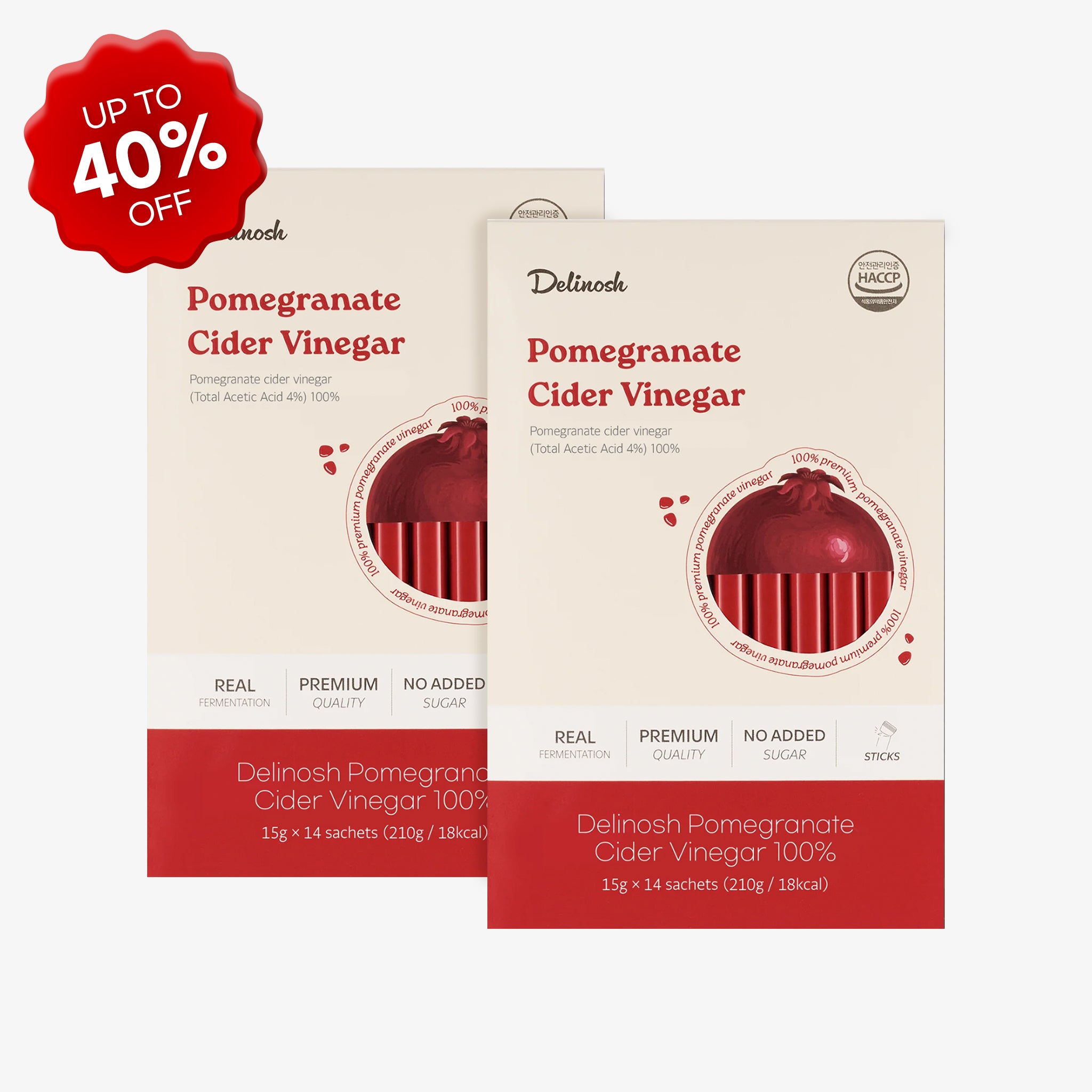 Delinosh Pomegranate Cider Vinegar 2 Boxes